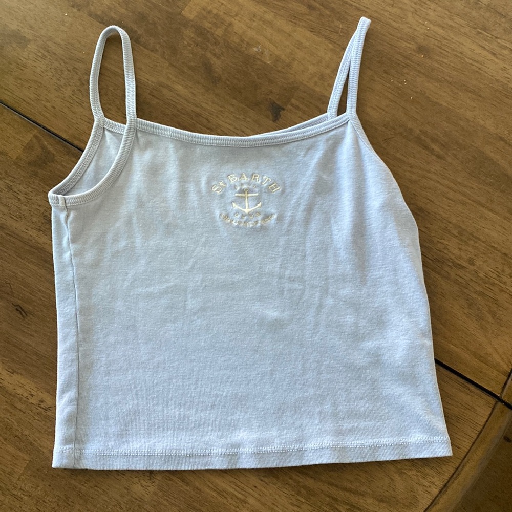 Brandy Melville Light Blue Cami Crop Top